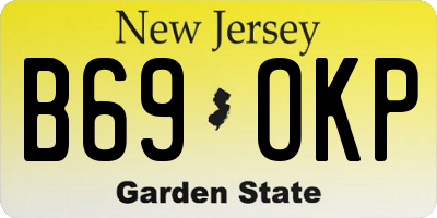 NJ license plate B69OKP