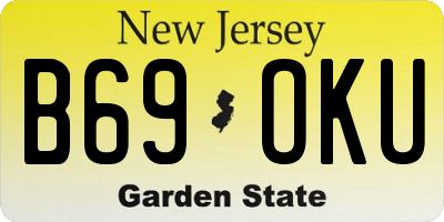 NJ license plate B69OKU