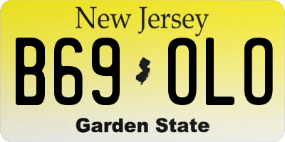 NJ license plate B69OLO