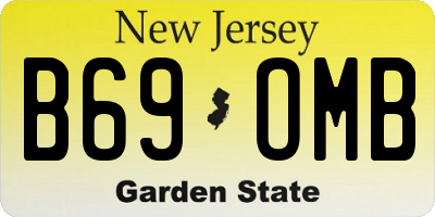 NJ license plate B69OMB
