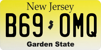 NJ license plate B69OMQ