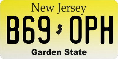 NJ license plate B69OPH