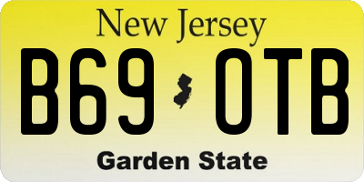 NJ license plate B69OTB