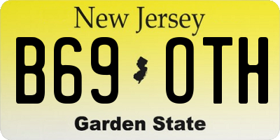 NJ license plate B69OTH