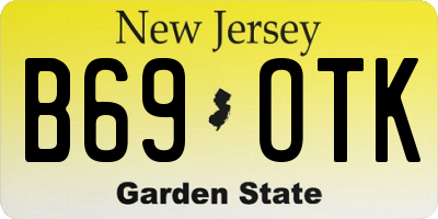 NJ license plate B69OTK
