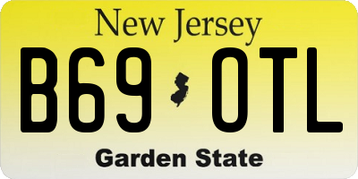 NJ license plate B69OTL