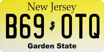 NJ license plate B69OTQ
