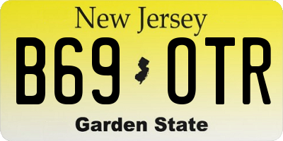 NJ license plate B69OTR