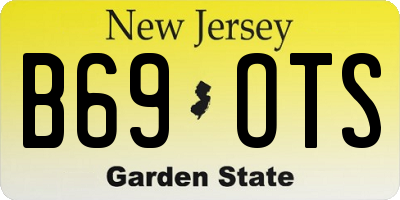NJ license plate B69OTS