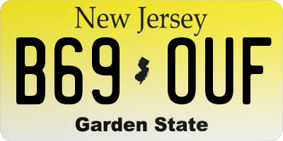 NJ license plate B69OUF
