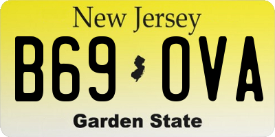 NJ license plate B69OVA