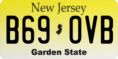 NJ license plate B69OVB