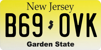 NJ license plate B69OVK