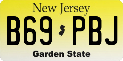 NJ license plate B69PBJ