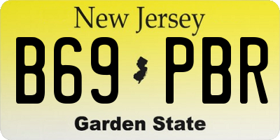 NJ license plate B69PBR