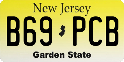 NJ license plate B69PCB