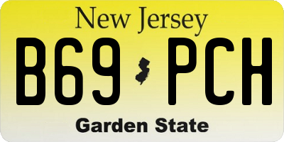 NJ license plate B69PCH