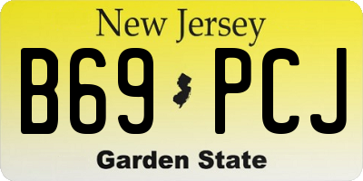 NJ license plate B69PCJ