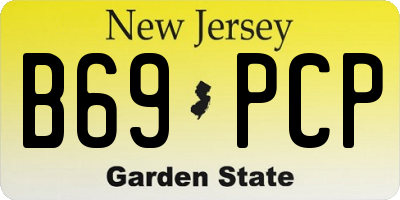 NJ license plate B69PCP