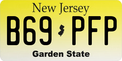 NJ license plate B69PFP