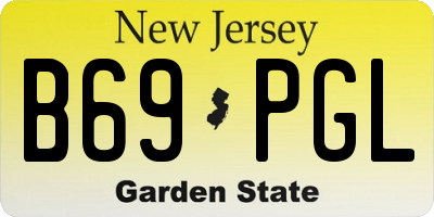 NJ license plate B69PGL
