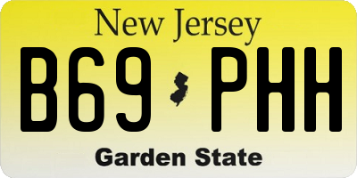 NJ license plate B69PHH