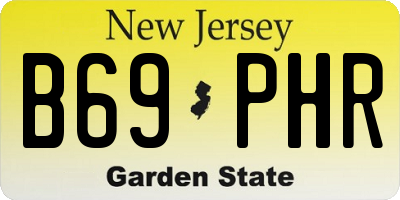 NJ license plate B69PHR