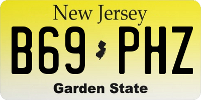 NJ license plate B69PHZ