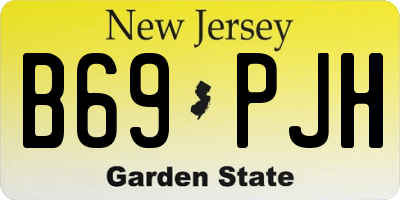 NJ license plate B69PJH