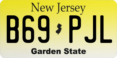 NJ license plate B69PJL