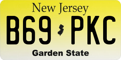 NJ license plate B69PKC