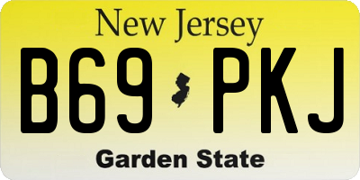 NJ license plate B69PKJ