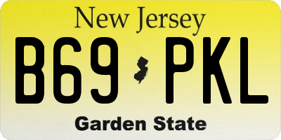 NJ license plate B69PKL