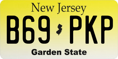 NJ license plate B69PKP
