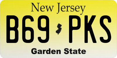 NJ license plate B69PKS