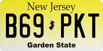 NJ license plate B69PKT