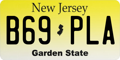 NJ license plate B69PLA