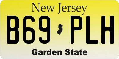 NJ license plate B69PLH