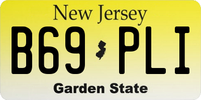 NJ license plate B69PLI