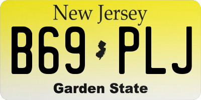 NJ license plate B69PLJ