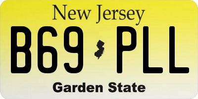 NJ license plate B69PLL