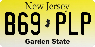 NJ license plate B69PLP