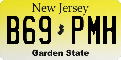 NJ license plate B69PMH
