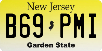 NJ license plate B69PMI