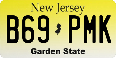 NJ license plate B69PMK