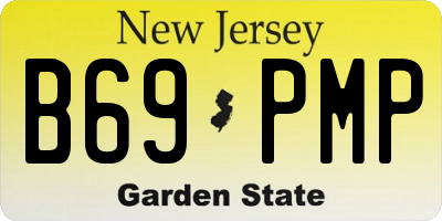 NJ license plate B69PMP