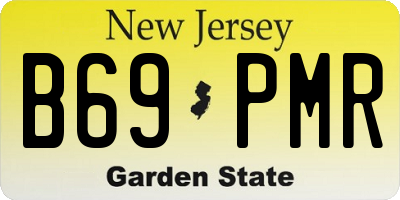 NJ license plate B69PMR