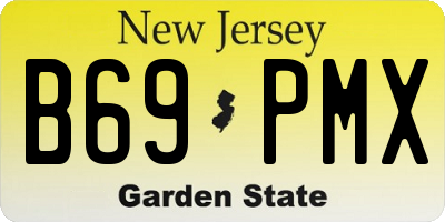 NJ license plate B69PMX