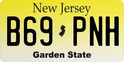 NJ license plate B69PNH