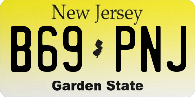 NJ license plate B69PNJ